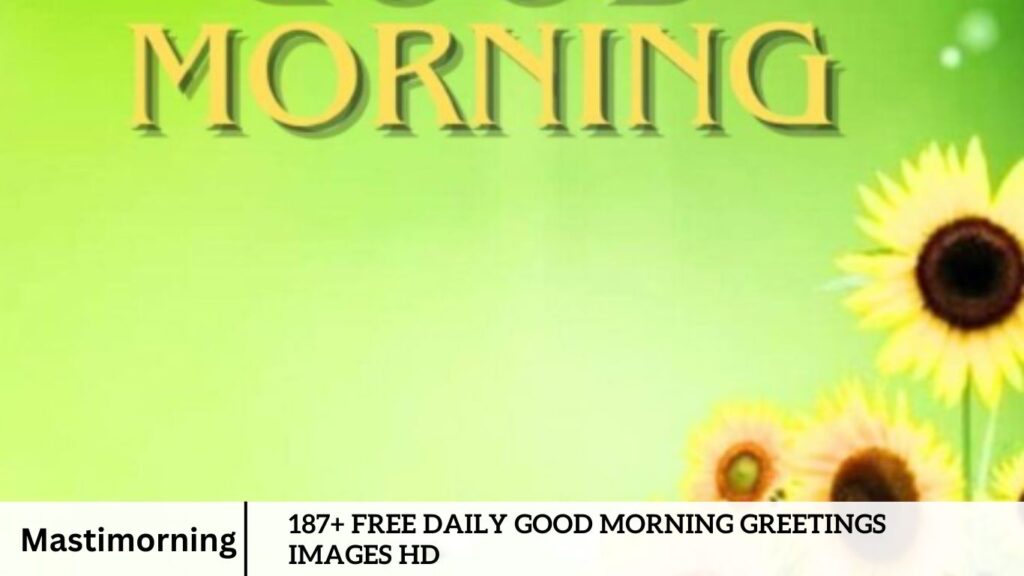 187+ Free daily Good Morning Greetings Images HD