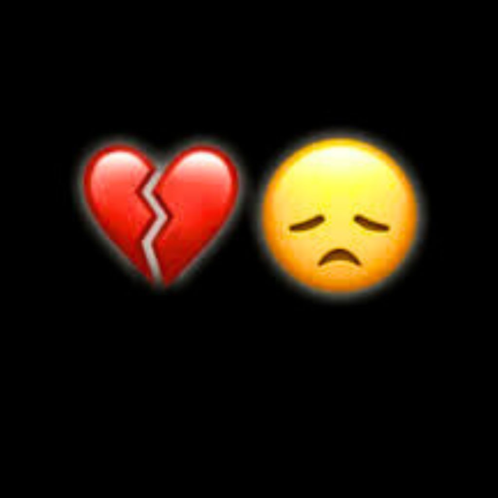 Heart broken sad Emoji Dp