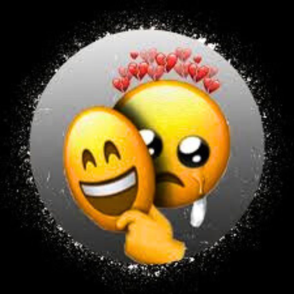 Sad emoji dp for Whatsapp